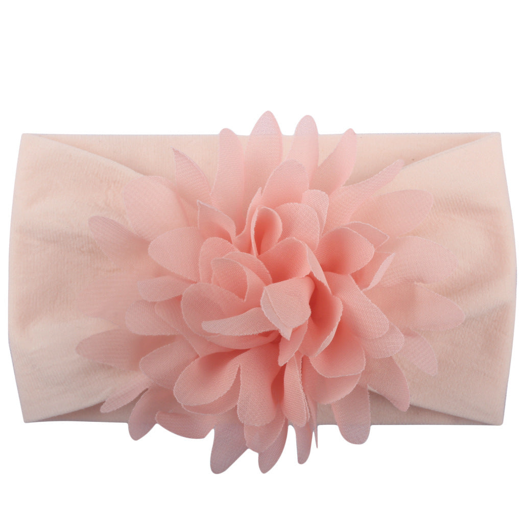 Adorable Princess Headband with Creative Chiffon Flower for Babies