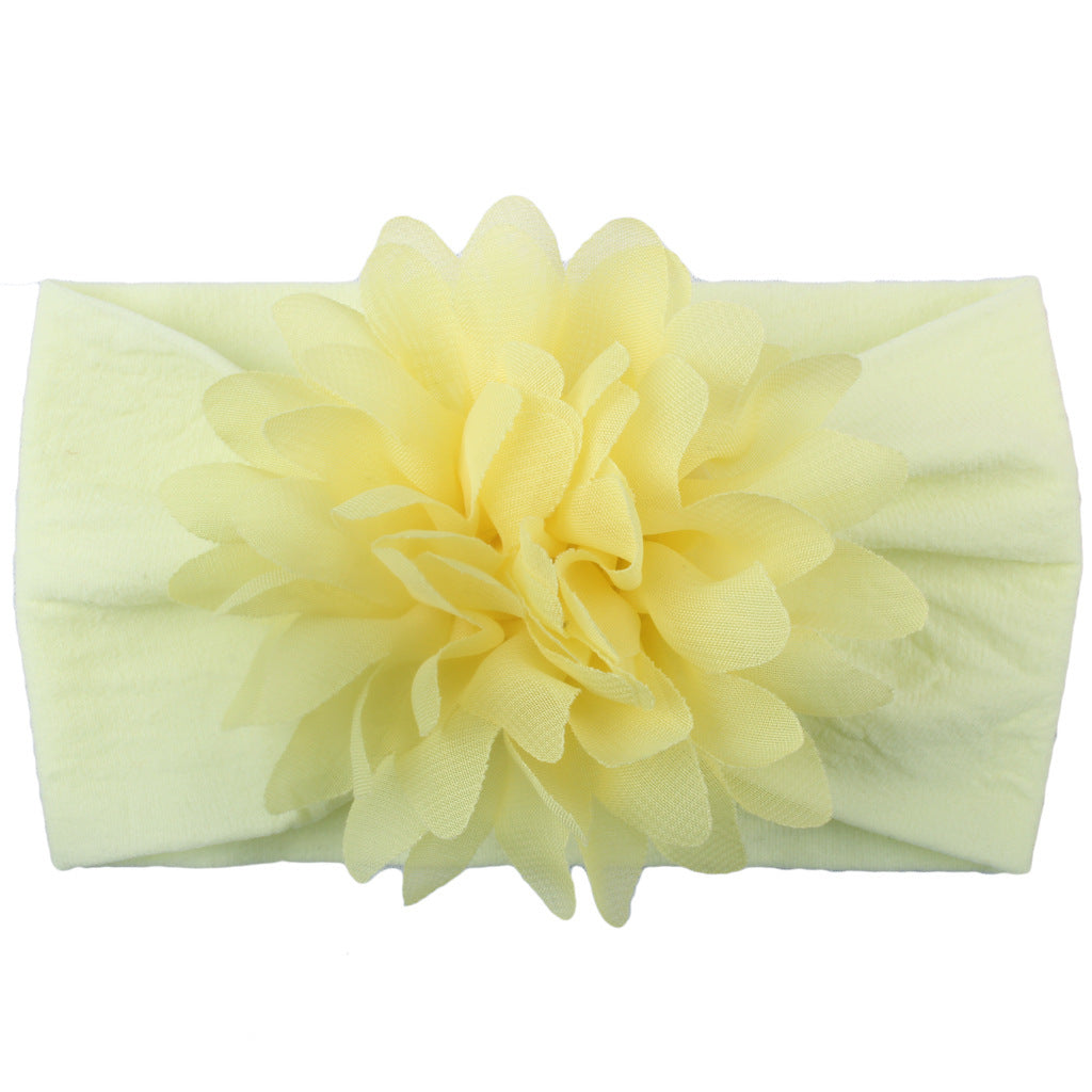 Adorable Princess Headband with Creative Chiffon Flower for Babies