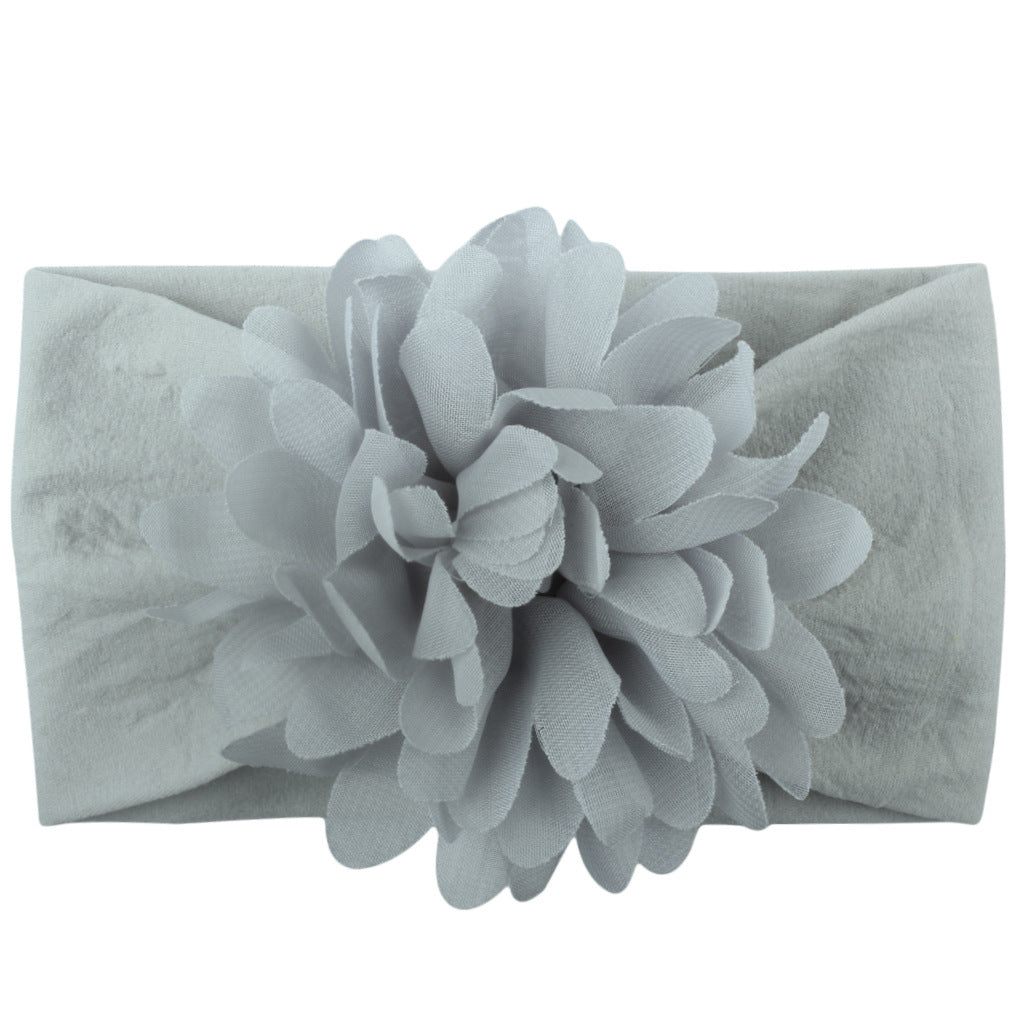 Adorable Princess Headband with Creative Chiffon Flower for Babies