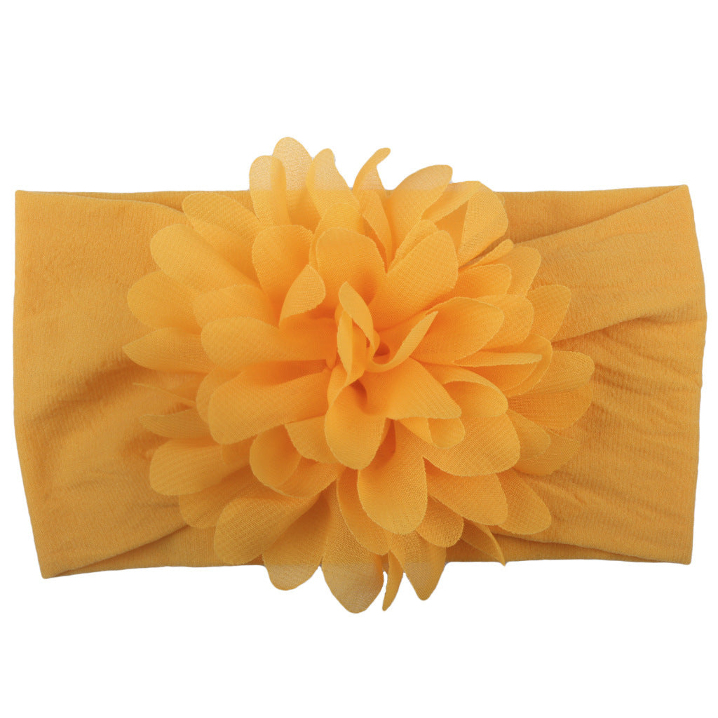 Adorable Princess Headband with Creative Chiffon Flower for Babies