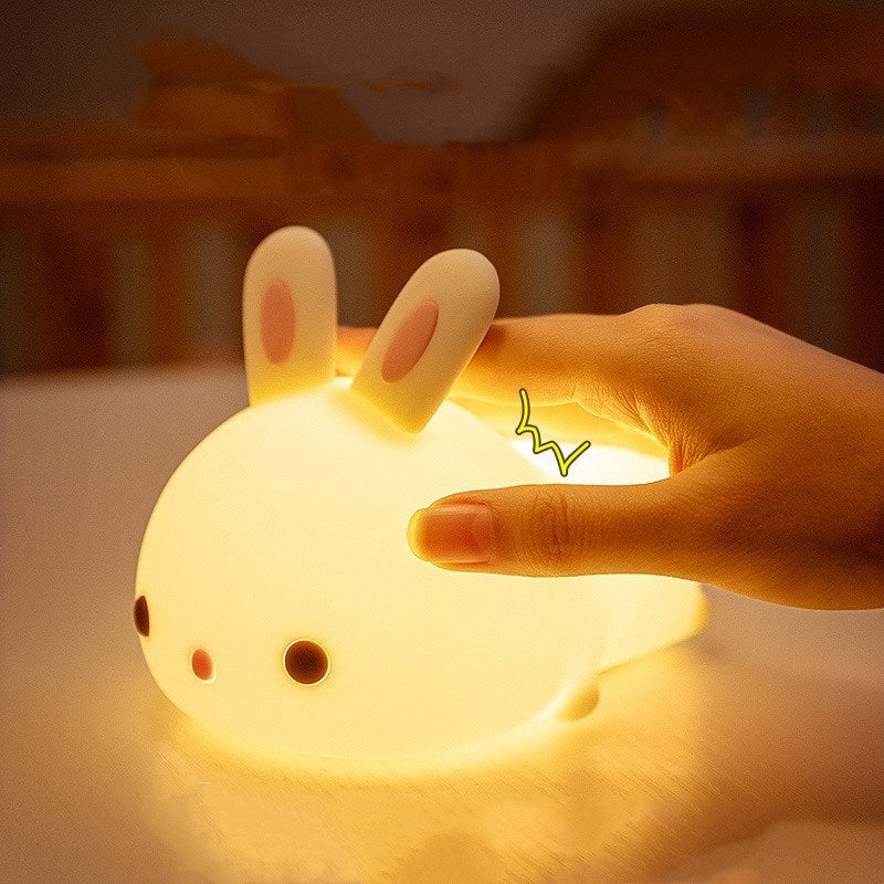 Colorful silicone Rabbit night lights