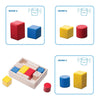 14-Piece Colorful Wooden Blocks Playset for Toddlers and Kids