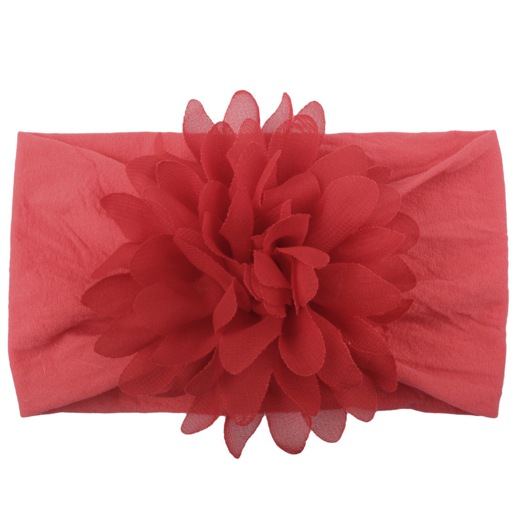 Adorable Princess Headband with Creative Chiffon Flower for Babies