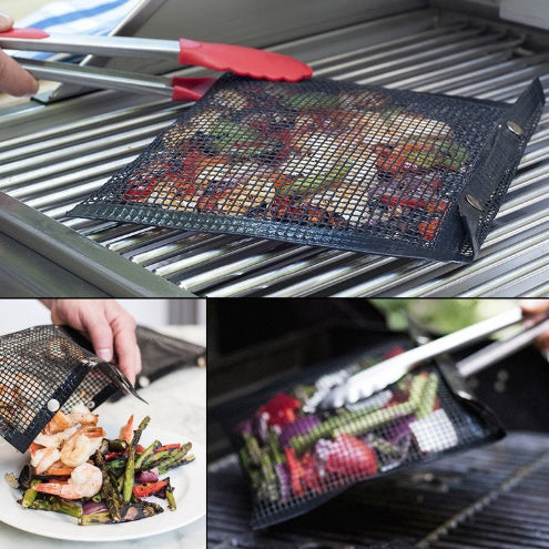 Reusable Non-Stick BBQ Mesh Bag - Ideal for Grilling, Picnics, and Camping