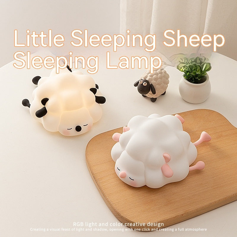 Adorable Rechargeable Sheep Night Light – Silicone, Dimmable, and Perfect for Kids' Room Decor