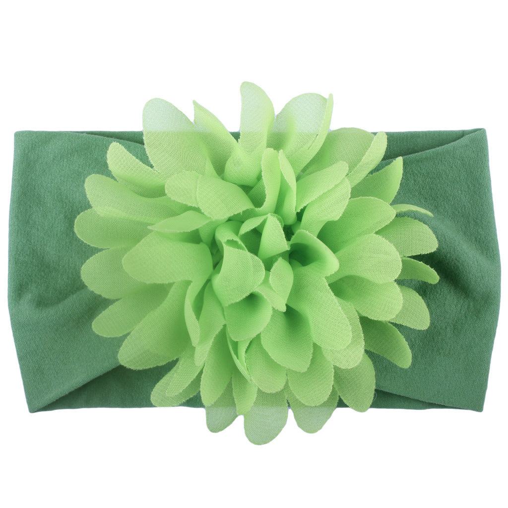 Adorable Princess Headband with Creative Chiffon Flower for Babies