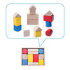 14-Piece Colorful Wooden Blocks Playset for Toddlers and Kids