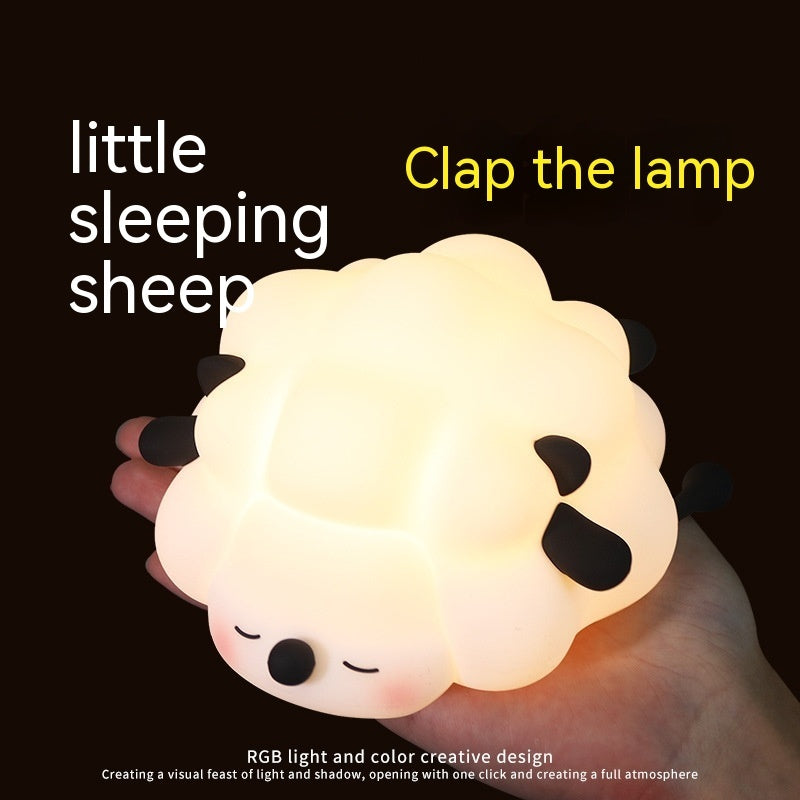 Adorable Rechargeable Sheep Night Light – Silicone, Dimmable, and Perfect for Kids' Room Decor